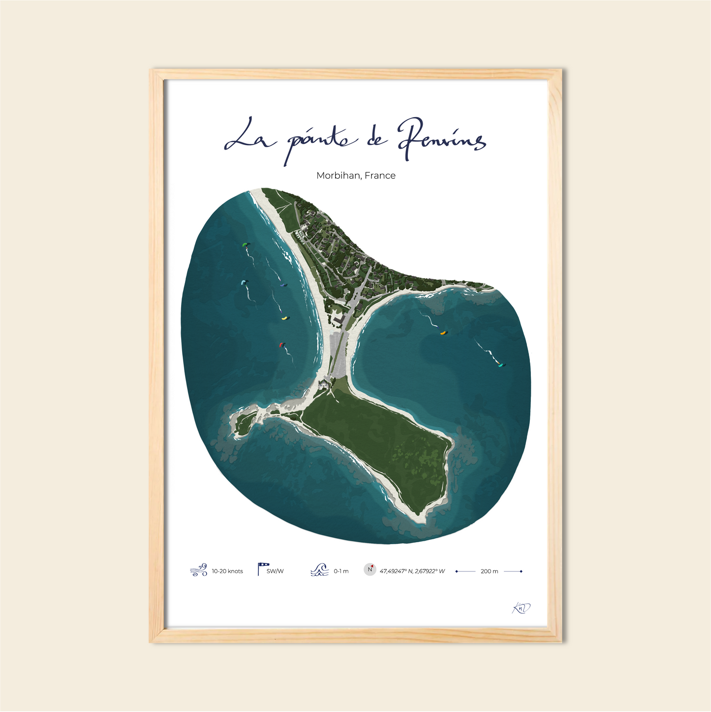 La pointe de Penvins, Morbihan